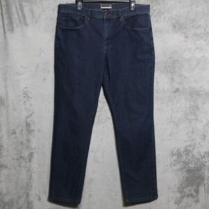 Travis Mathew Jeans Mens 36x32 Blue Denim Pants Straight Stretch Preppy Casual